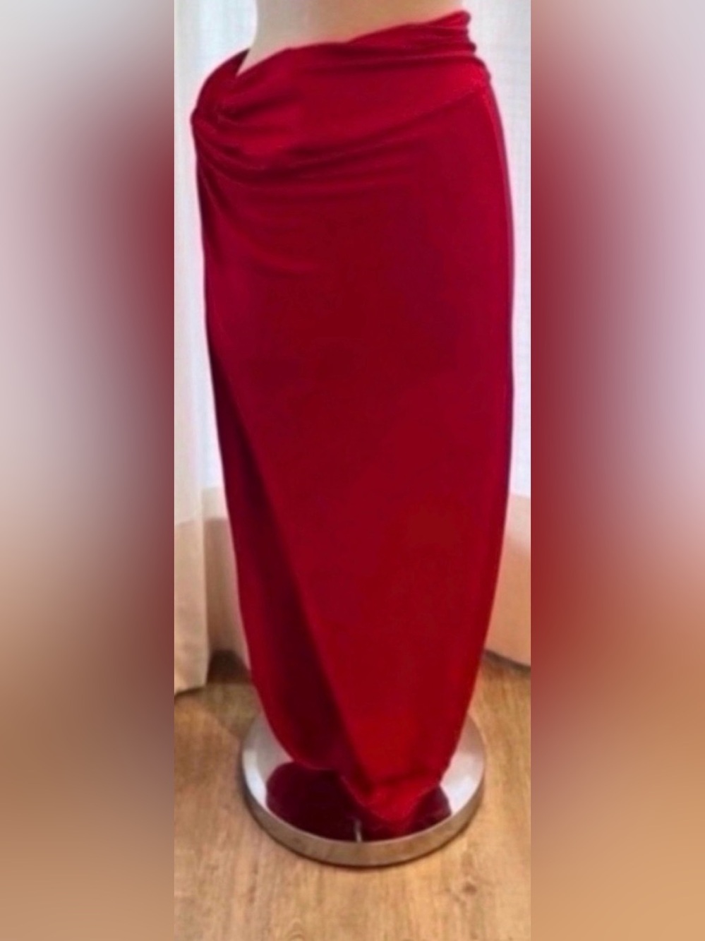 Women’s Red Maxi Skirt
